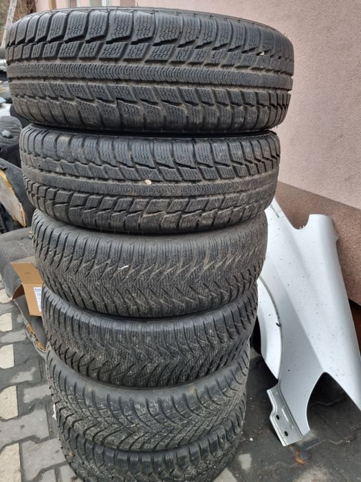 2 koła Zimowe 195 65 r15 91t Goodyear 5x112 VW B5 Caddy 3 Pasat Audi a