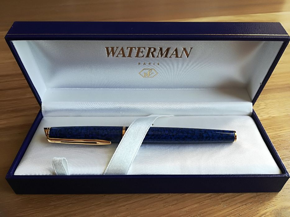 Waterman Hemisphere Blue Marble Gold Trim