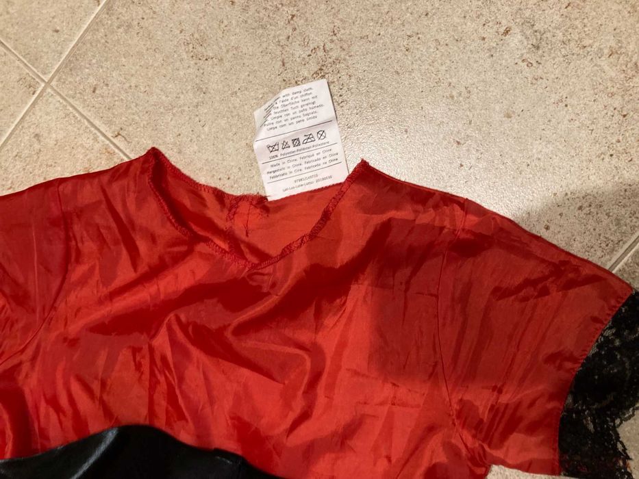 Fato de Carnaval / Halloween - Fato Vermelho Scarlett O'Hara