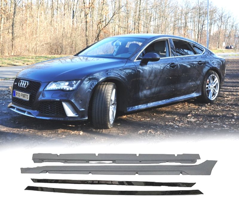 EMBALADEIRAS LATERAIS AUDI A7 11-17 LOOK RS7