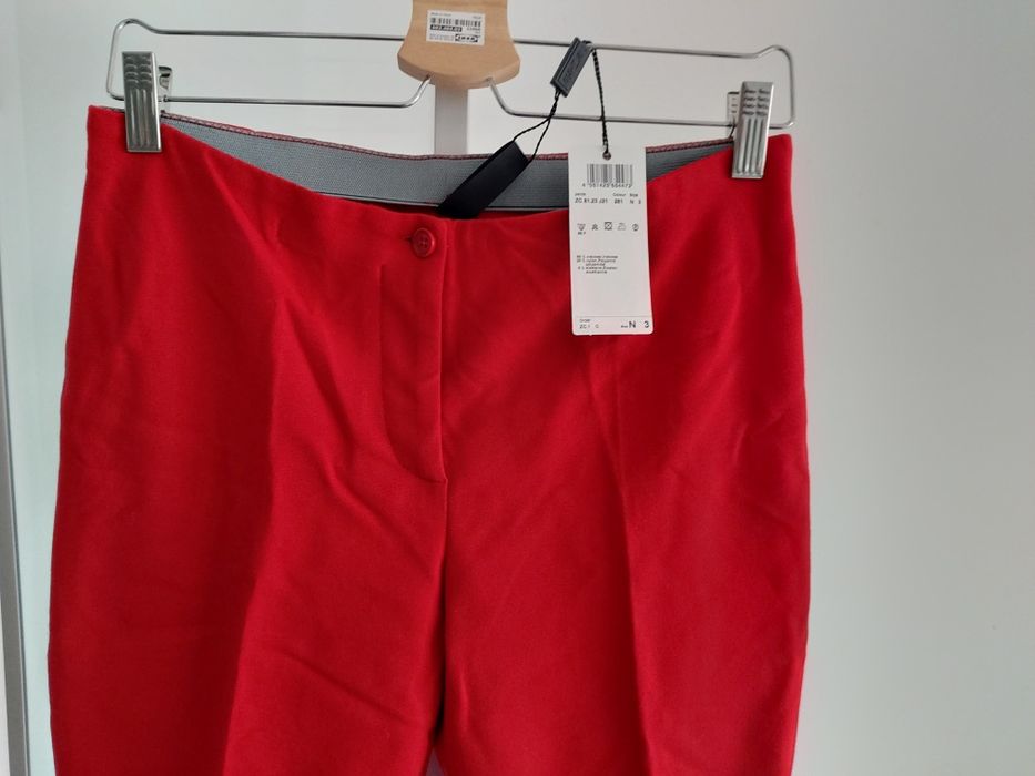 Nowe spodnie damskie Marc Cain czerwone spodnie rozm.  L