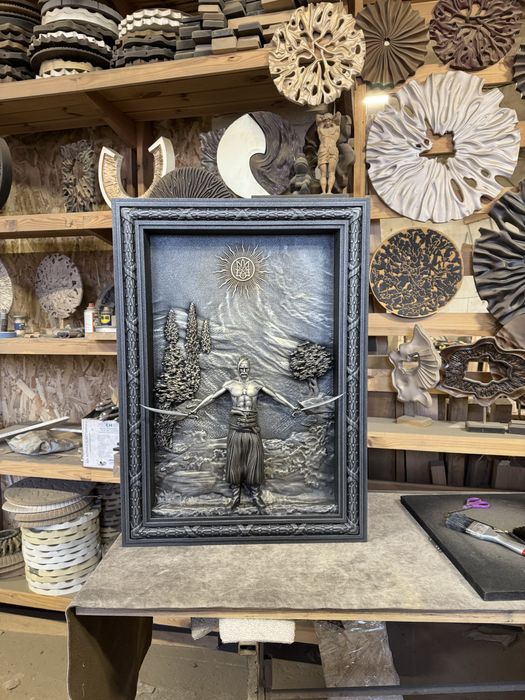 Авторська рельєфна картина "Баланс сили"