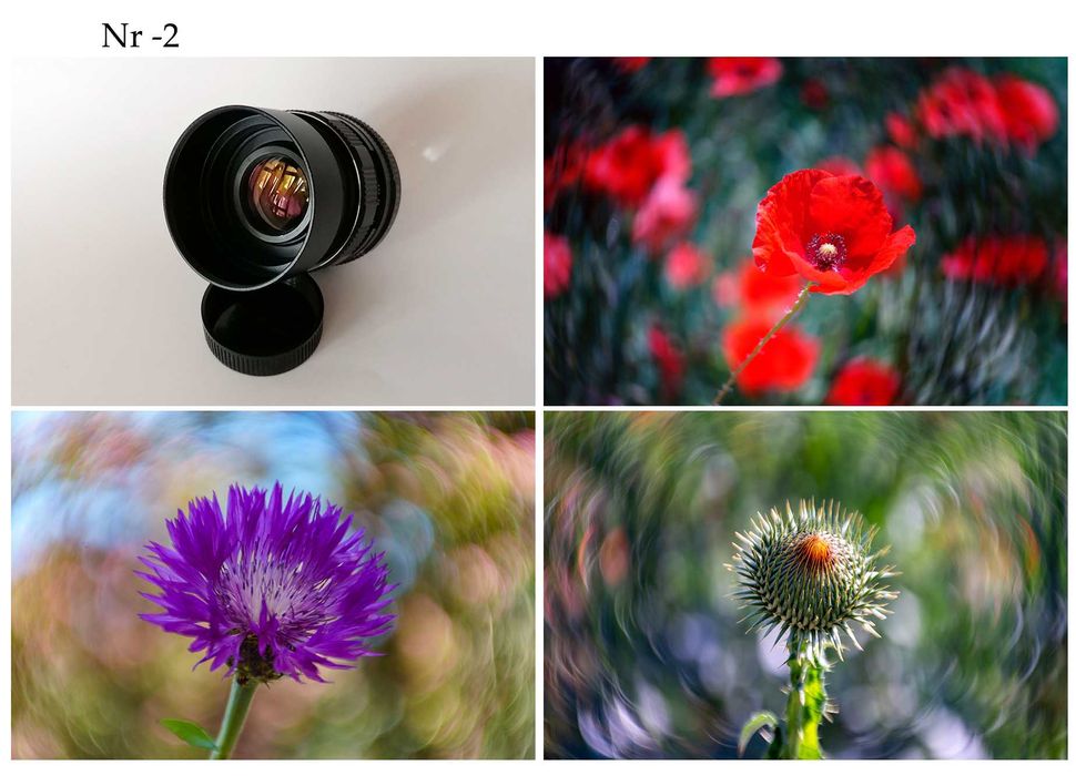 Różne zmodyfikowane obiektywy