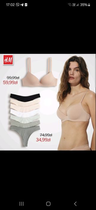 Бюстик H&M, 80C, новий, з пуш-ап
