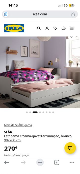 Cama de solteiro IKEA
