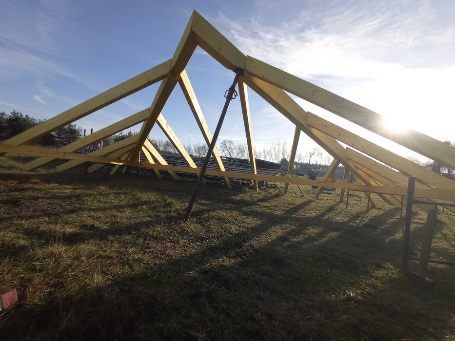 konstrukcja drewniana koperta, dach drewno KVH