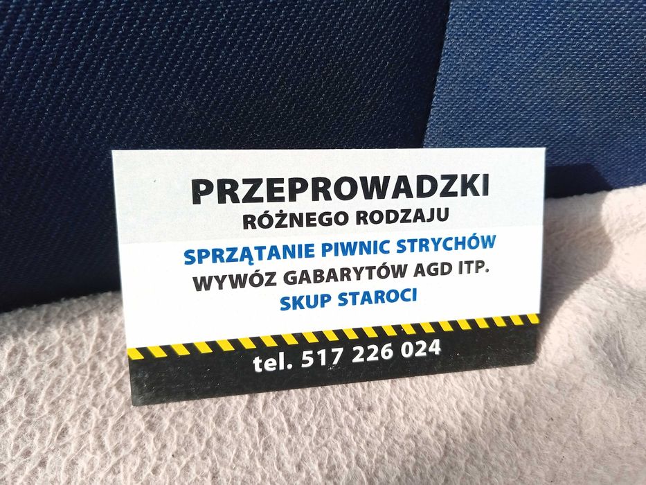 Przewóz Wywóz Gabarytów AGD itd na PSZOK.Sprzątanie Strychów Piwnic.
