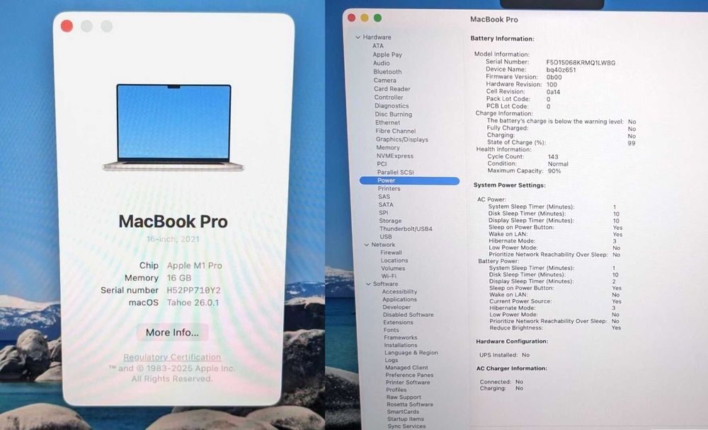 MacBook Pro 16 2021 Ідеал Стан M1 Pro 16Gb 512gb Без НюансівЧиДефектів