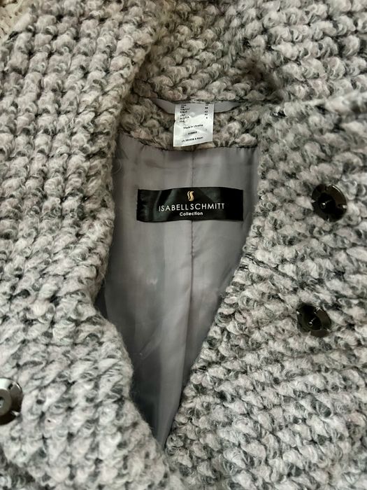 Damski elegancki wełniany płaszcz 36/38