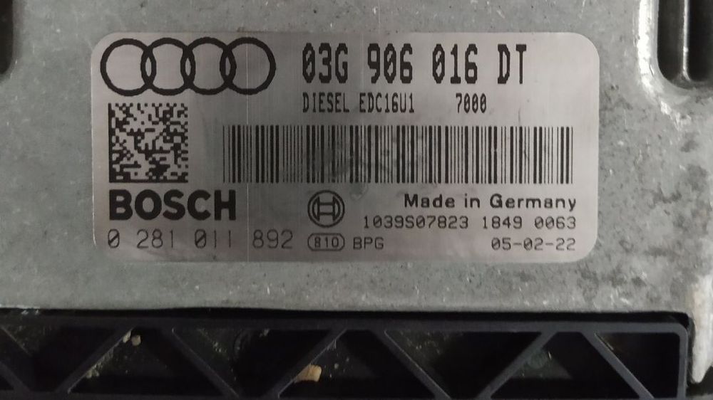 centralina audi A3 2.0tdi 140cv motor BKD EDC16U1 0 281 011 892