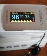 Oxímetro de dedo, ecrã a cores com ECG, NOVO