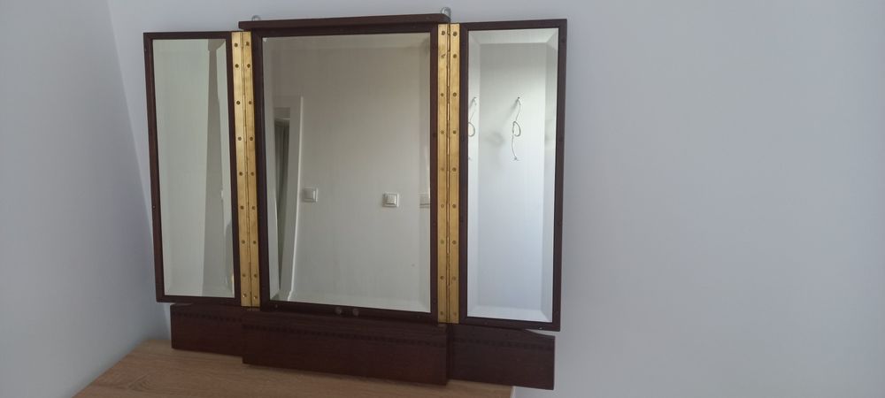 Lustro kryształowe przedwojenne antyk