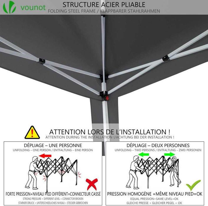T4- Tenda Dobrável Gazebo 3x3m com 4 Paredes e 4 Sacos de Areia