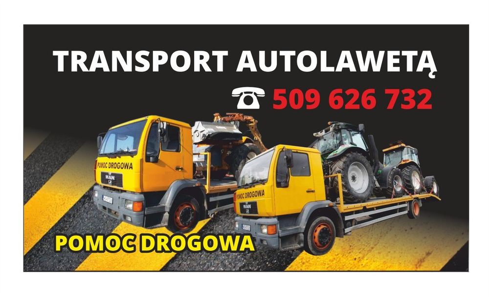 Laweta autolaweta transport holowanie pomoc drogowa ciągnik turobin