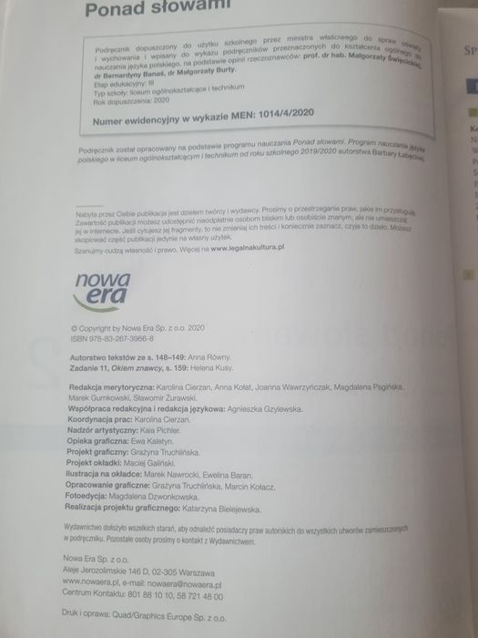 Ponad słowami 2 zakres podstawowy i rozszerzony