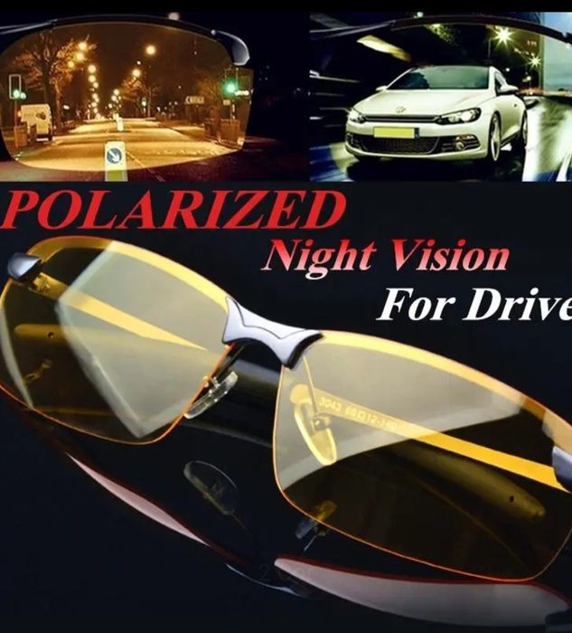 Óculos polarizados, visão noturna e diurna- NOVO