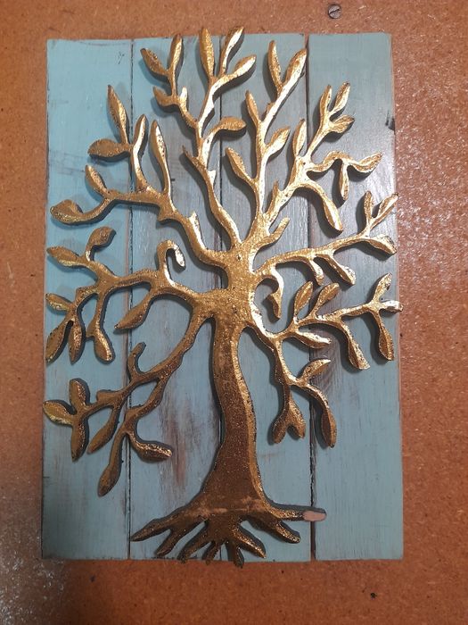 Quadro redondo Árvore da Vida, 40cm Diâmetro