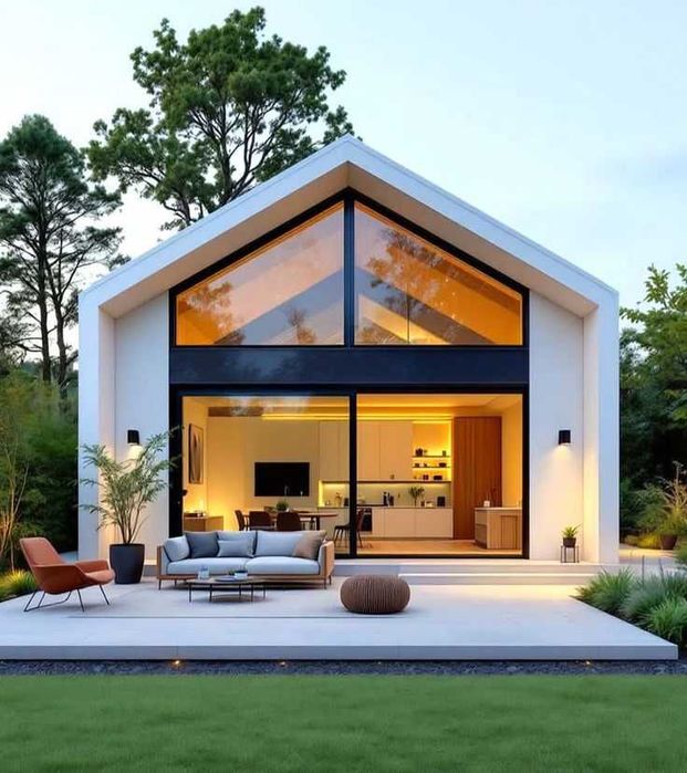 Casas Pré-Fabricadas T0 a T6 | Chave na Mão Bungalows Modernos com Painéis Solares