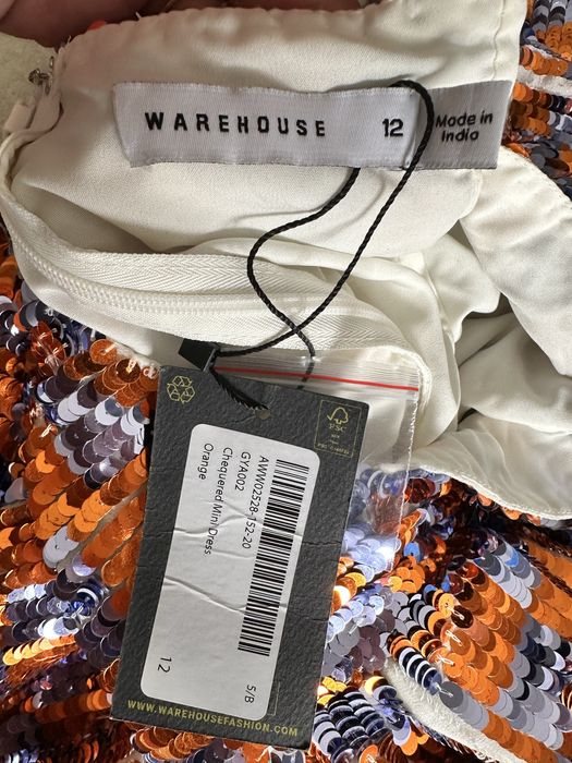 Nowa cekinowa sukienka warehouse rozmiar 40 wesele impreza