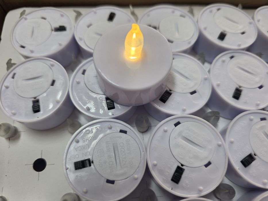 100 Velas LED - Efeito Chama