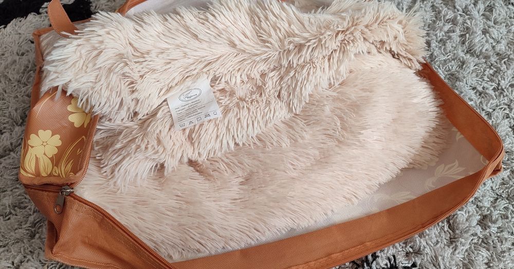 Покривало KOLOCO Євро, штучне хутро (травичка), 220x240