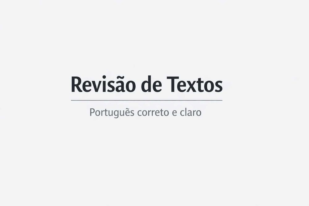 Revisão de textos - Português correto e claro