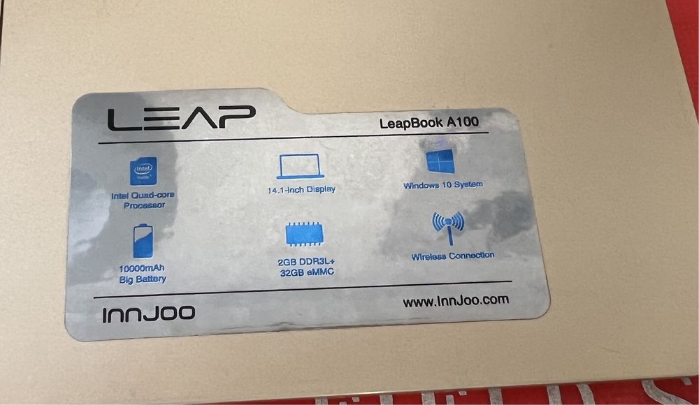 Teclado com touchpad Leapbook A100