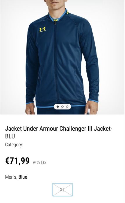 Under Armour XL Challenger 3 олімпійка чоловіча кофта