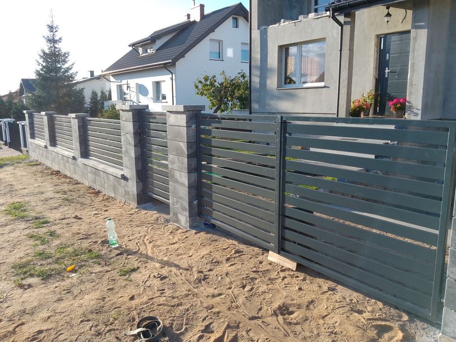 Ogrodzenia nowoczesne panelowe kute bramy balustrady automatyka