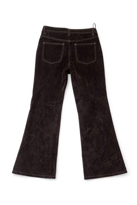 Джинси кльош замша