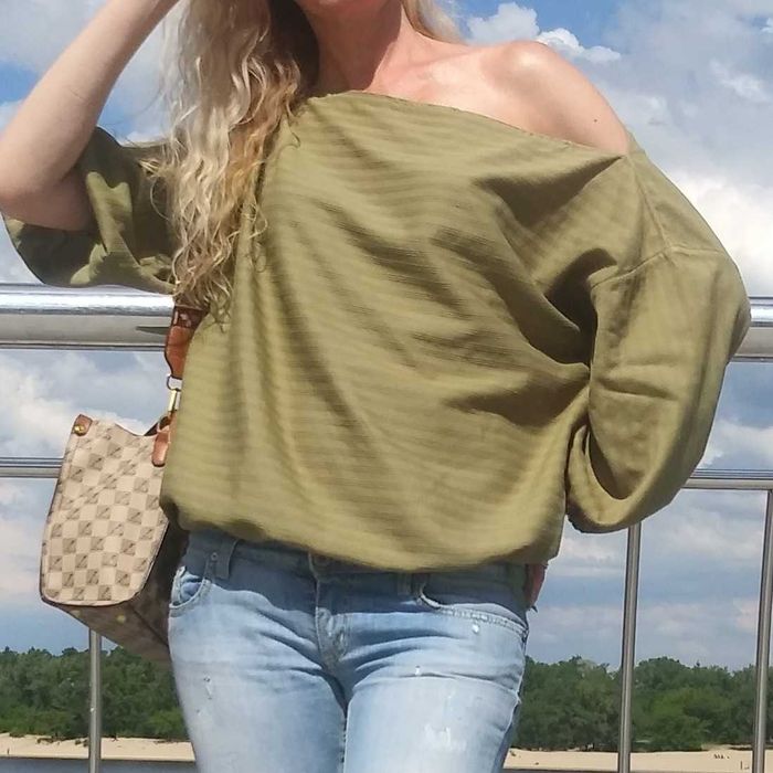 Тканина натуральна (бавовна , льон) колір хакі,