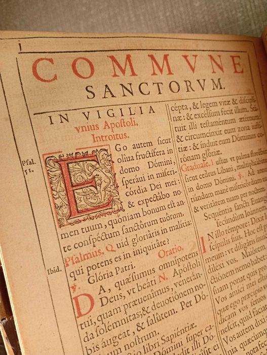 Starodruk 1652 Missale Romanum - Ryciny - Mszał - Łacina - Katolicyzm