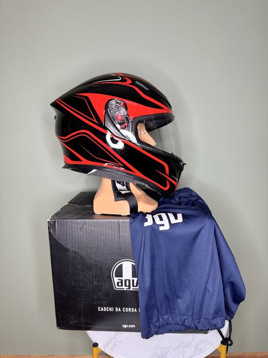 Kask Motocyklowy Agv S K5-S Magnitude Red Sportowy Hjc Ls2 Shoei Arai