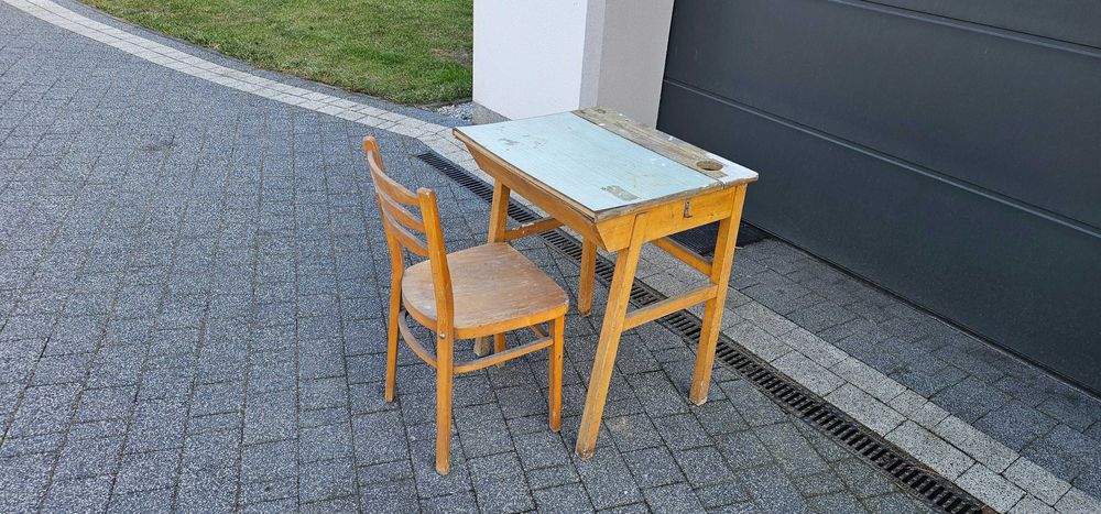 Ławka Szkolna z lat 60 tych unikat