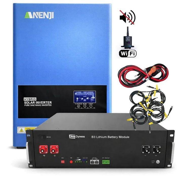 Комплект резервного живлення Anenji 6.2кВт+ Pylontech 4.8 кВт