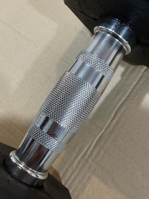 Гантель 17.5 кг гексагональна в гумі шестигранна