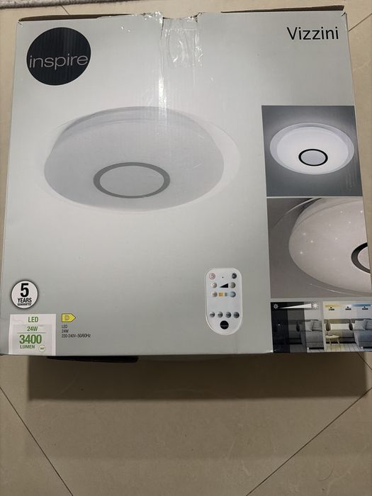 Plafon led inspire vizzini 24W (comando incluido)