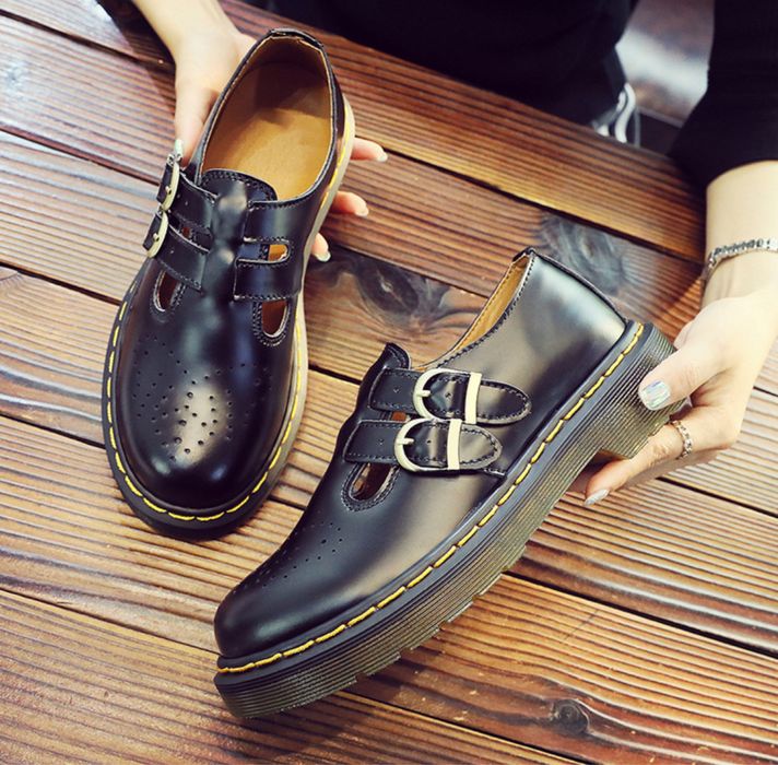 Mary Jane półbuty klasyczne modne damskie eleganckie klamra