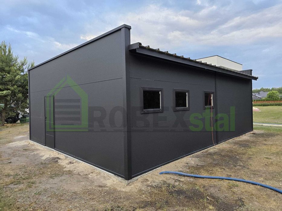 Garaż ocieplany z płyty warstwowej ATTYKA 9x7 montaż cały kraj