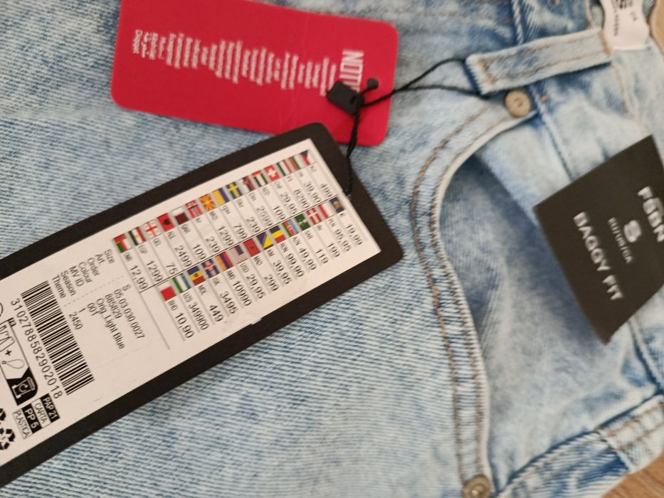 Nowe spodenki jeansowe męskie S