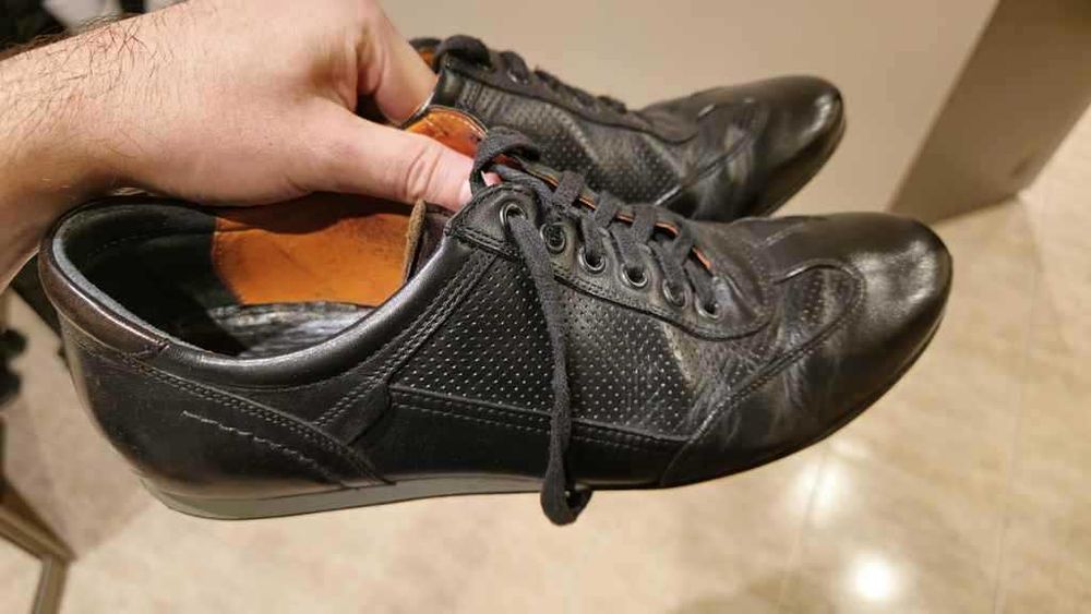 Czarne półbuty męskie rozmiar 41