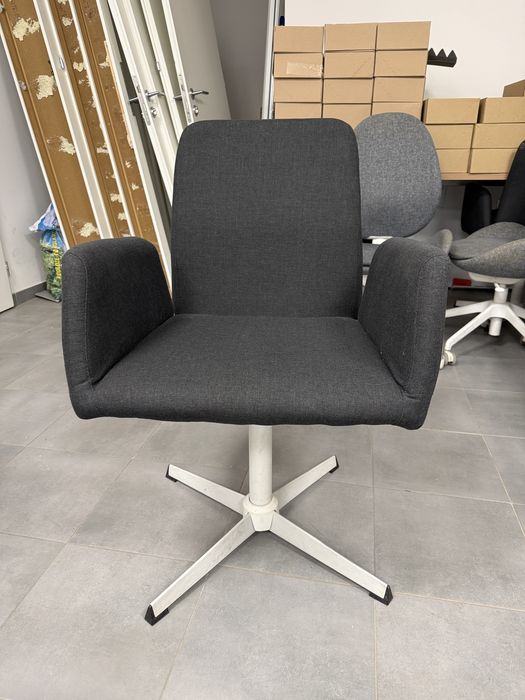 Fotel, krzesło obrotowe czarne  6szt