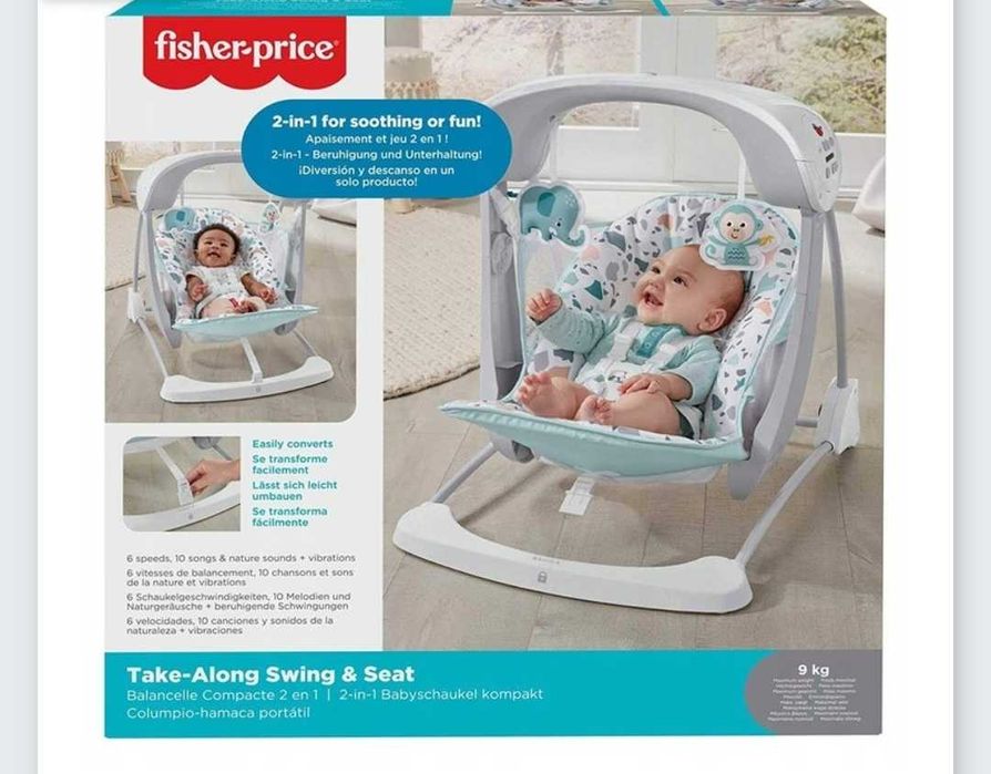 Składany Bujaczek elektroniczny Fischer price