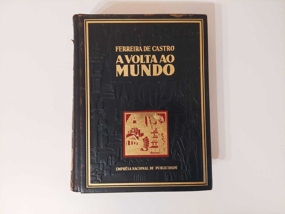 Livro A Volta ao Mundo- Ferreira de Castro | Edição Antiga Capa Dura