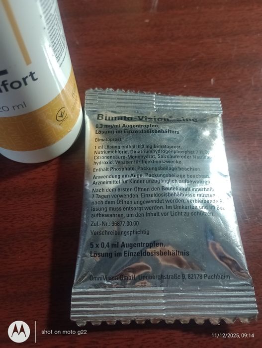 Глазные капли Bimato и  система очищения контактных линз