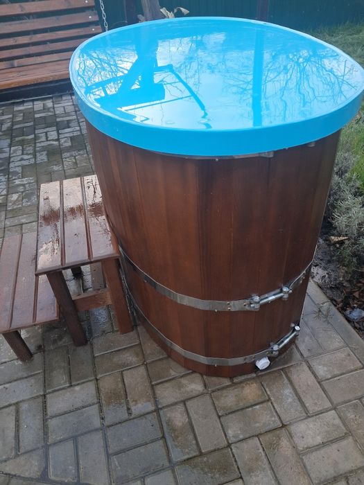 Купель з ясена для бані з поліпропіленовой вставкой