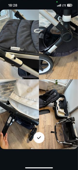 дитячий візочок bugaboo fox 2 (2 в 1) детская коляска бугабу фокс 2