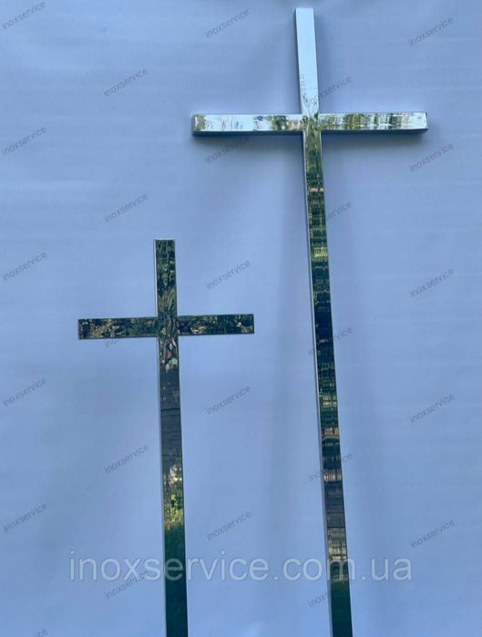 Хрест з нержавійки на могилу Крес из нержавеющей стали надгробный