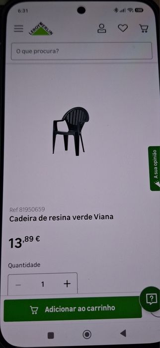 Mesa e cadeiras jardim