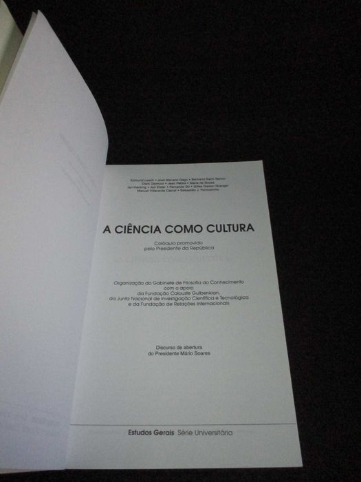 Livro​ A Ciência como Cultura Imprensa Nacional Casa da Moeda